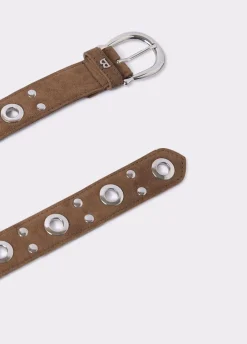 Cinturon Eyelets Piel-Brownie Spain Hot