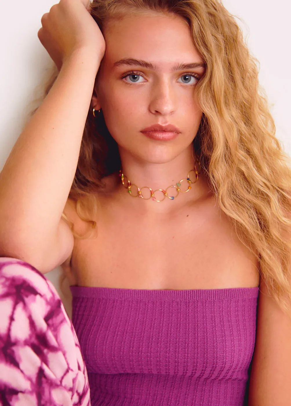 Collar Choker Aros Piedras-Brownie Spain New