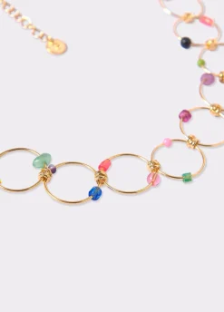 Collar Choker Aros Piedras-Brownie Spain New