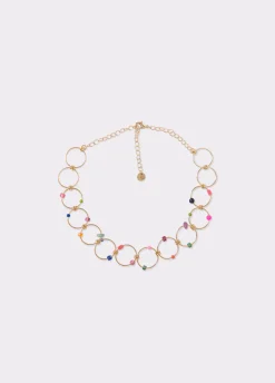 Collar Choker Aros Piedras-Brownie Spain New