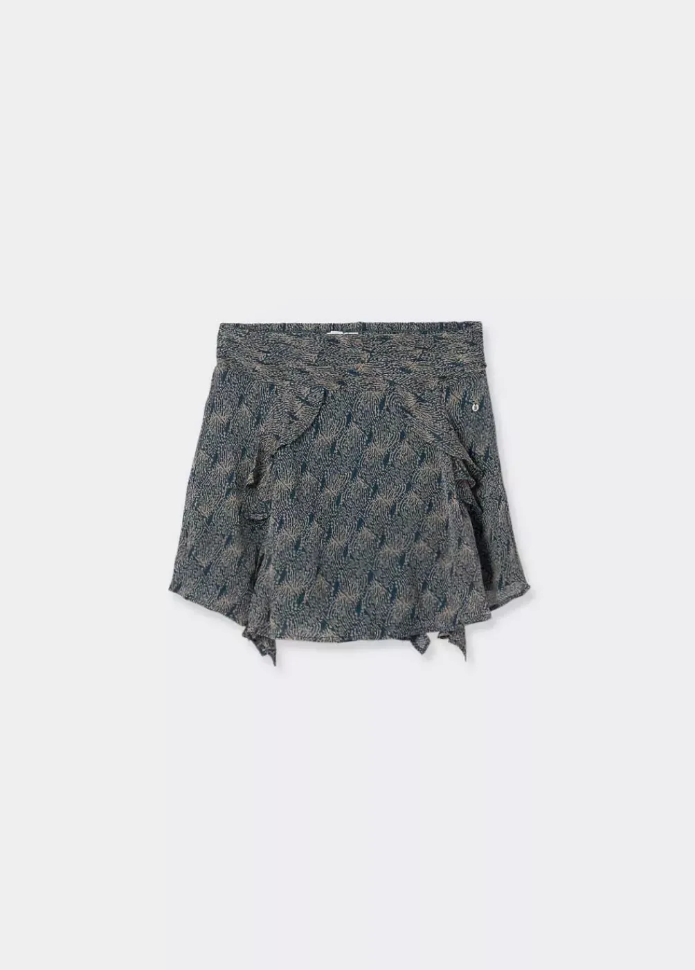 Falda Corta Picos Estampada-Brownie Spain Online