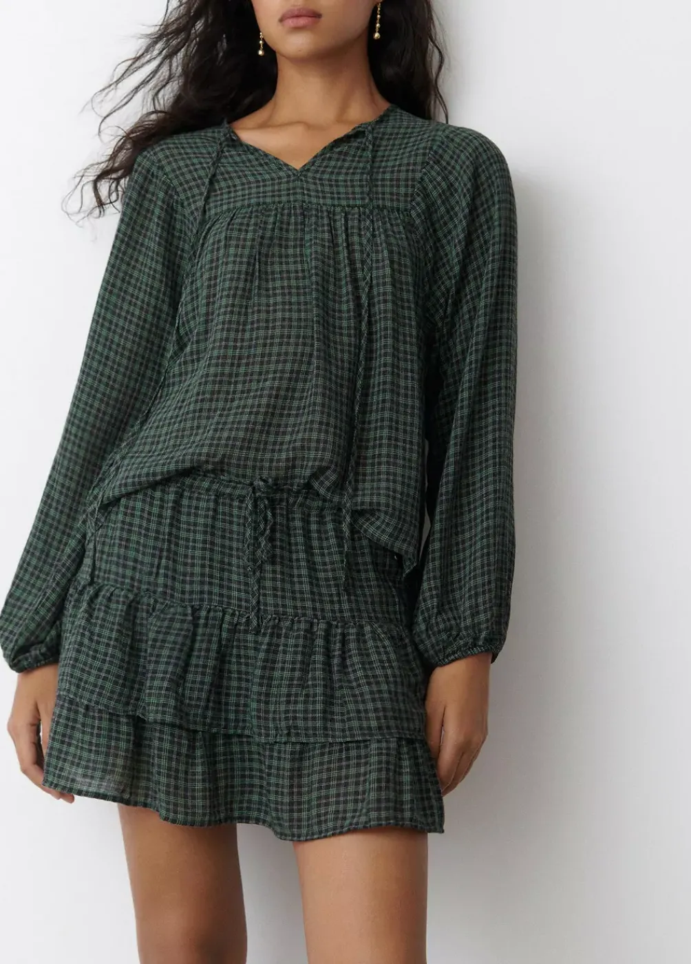 Falda Cuadros Volantes-Brownie Spain Clearance