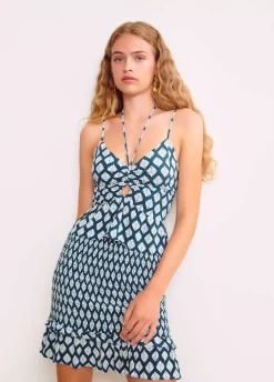 Falda Gomas Estampado Etnico-Brownie Spain Online