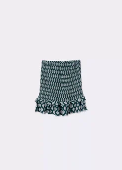 Falda Gomas Estampado Etnico-Brownie Spain Online