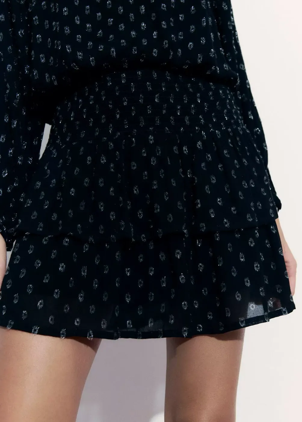 Falda Gomas Volantes Dobby-Brownie Spain Fashion