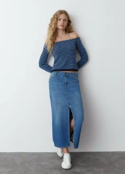 Falda Larga Twill-Brownie Spain Best