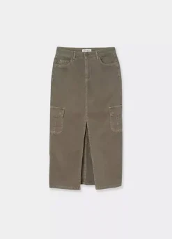 Falda Larga Twill-Brownie Spain Online