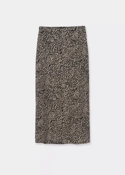 Falda Midi Mancha Animal-Brownie Spain Clearance