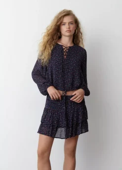 Falda Mini Jaretas Estampado-Brownie Spain Best