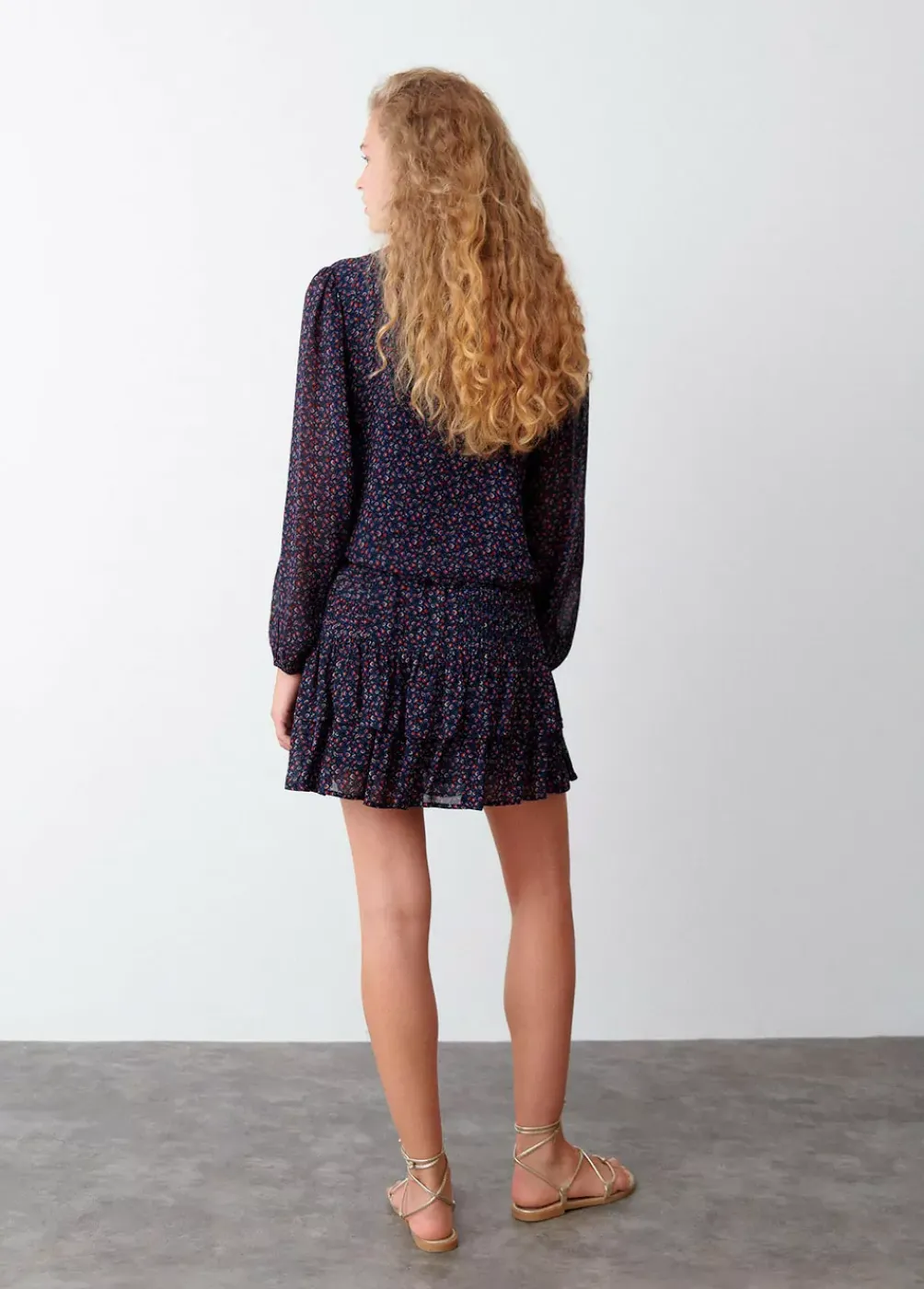 Falda Mini Jaretas Estampado-Brownie Spain Best