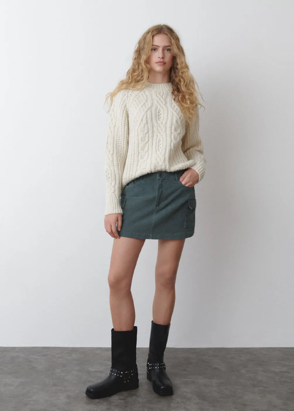 Falda Pana Bolsillos Cargo-Brownie Spain Discount