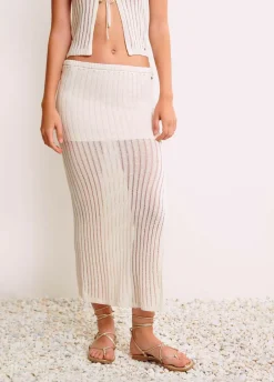 Falda Punto Calada Larga-Brownie Spain Hot