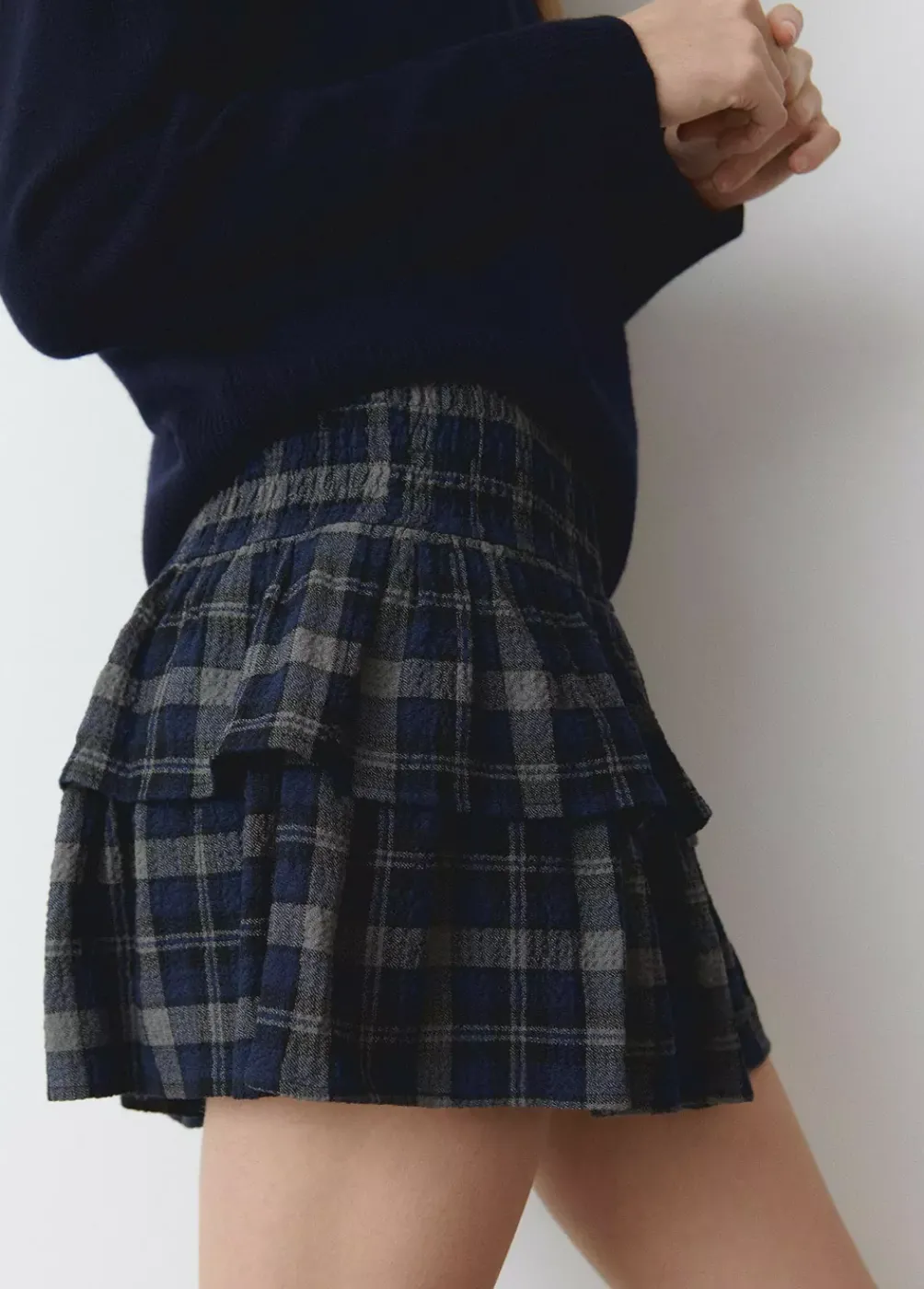 Falda Volantes Cuadros-Brownie Spain Clearance