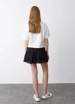 Falda Volantes Textura-Brownie Spain Hot