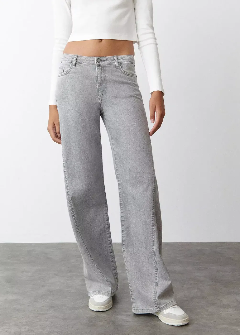 Jeans Acampanados Corte Lateral-Brownie Spain Outlet