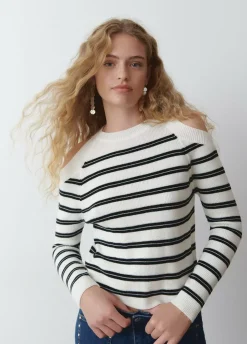 Jersey Aperturas Hombros Rayas-Brownie Spain Hot