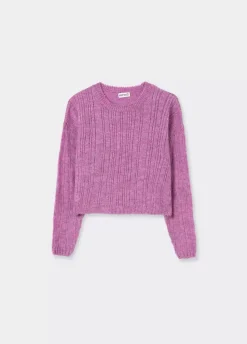 Jersey Calado Cuello Redondo Rosa-Brownie Spain Discount