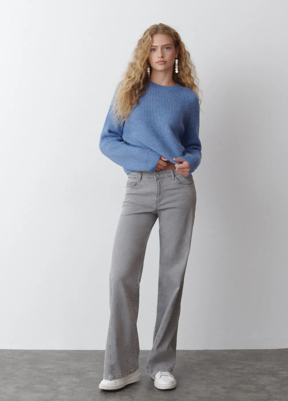 Jersey Cropped Basico Cuello Redondo-Brownie Spain Fashion