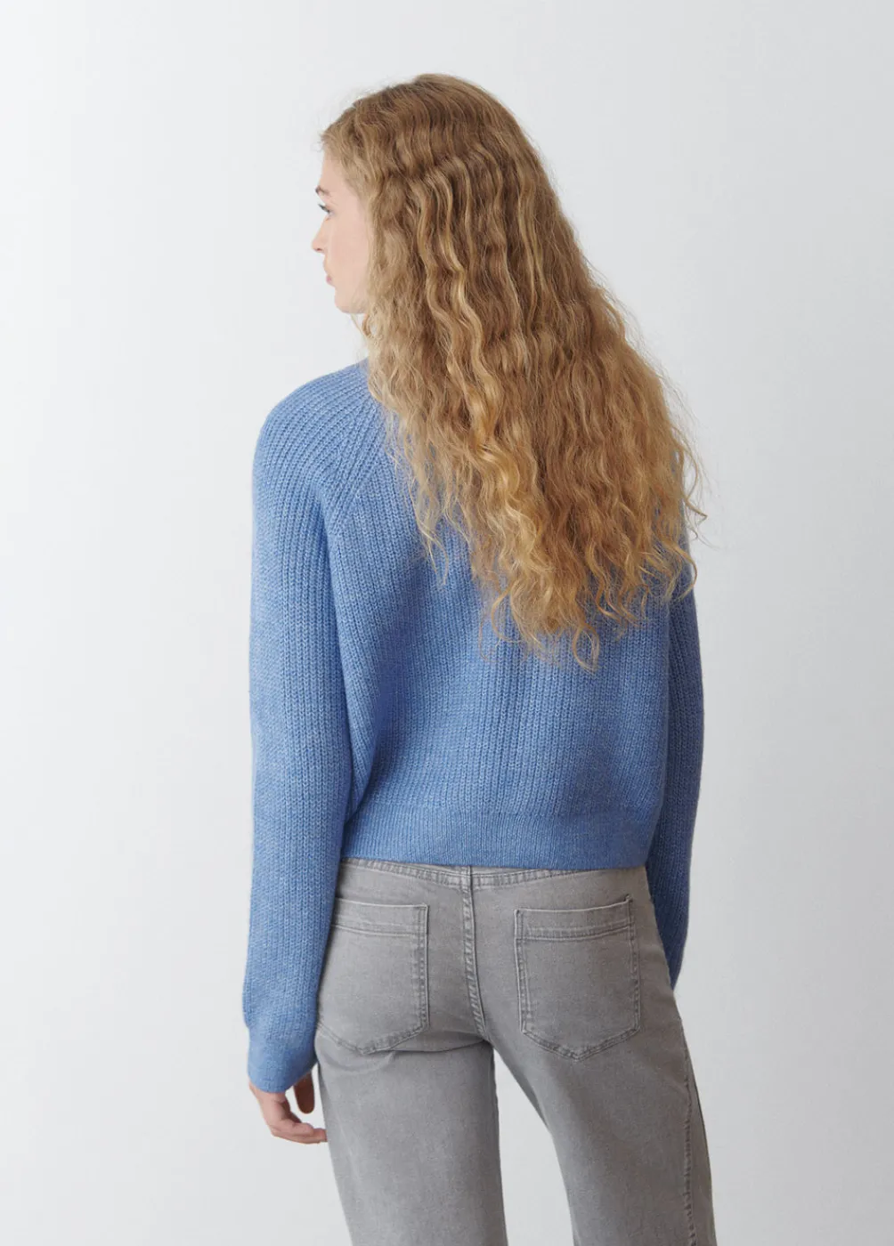 Jersey Cropped Basico Cuello Redondo-Brownie Spain Fashion