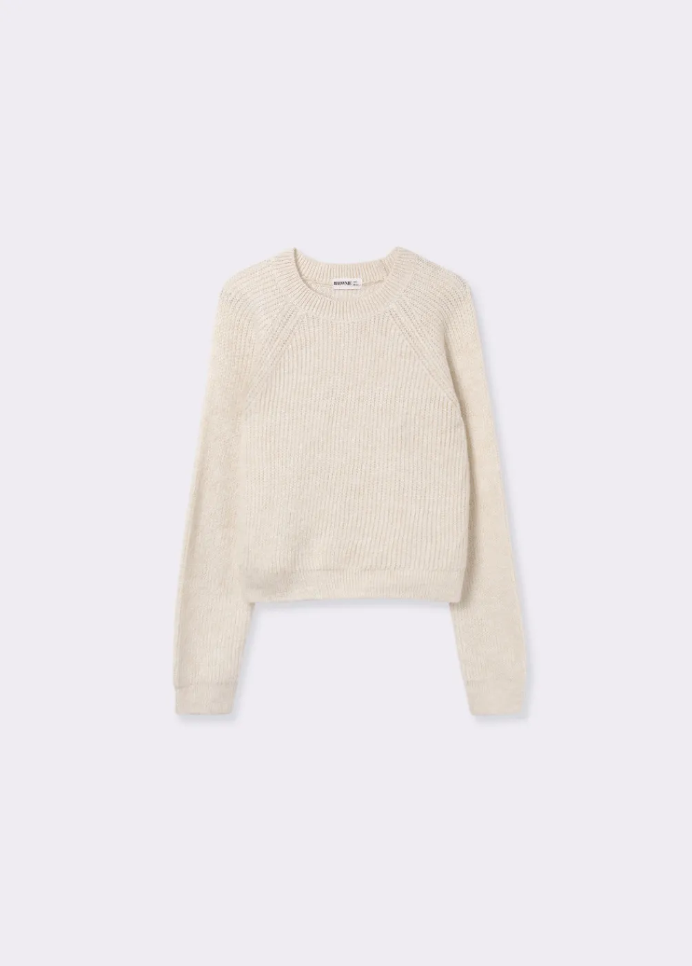 Jersey Cropped Basico Cuello Redondo-Brownie Spain Sale