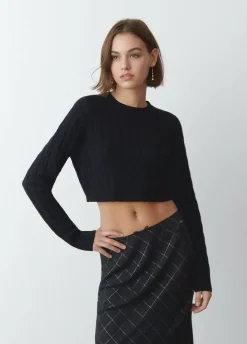 Jersey Cropped Trenzas-Brownie Spain Hot