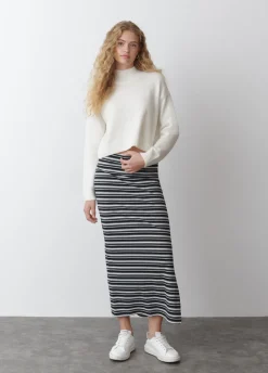 Jersey Cuello Alto Cropped Crudo-Brownie Spain Clearance