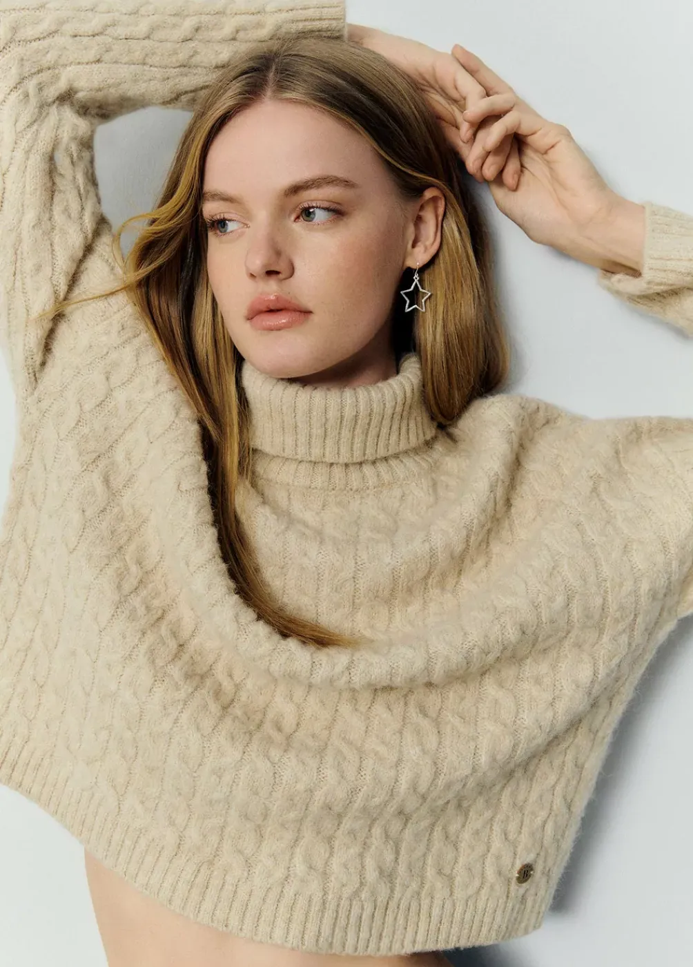 Jersey Cuello Alto Trenzas-Brownie Spain Discount