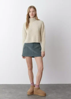 Jersey Cuello Alto Trenzas-Brownie Spain Discount