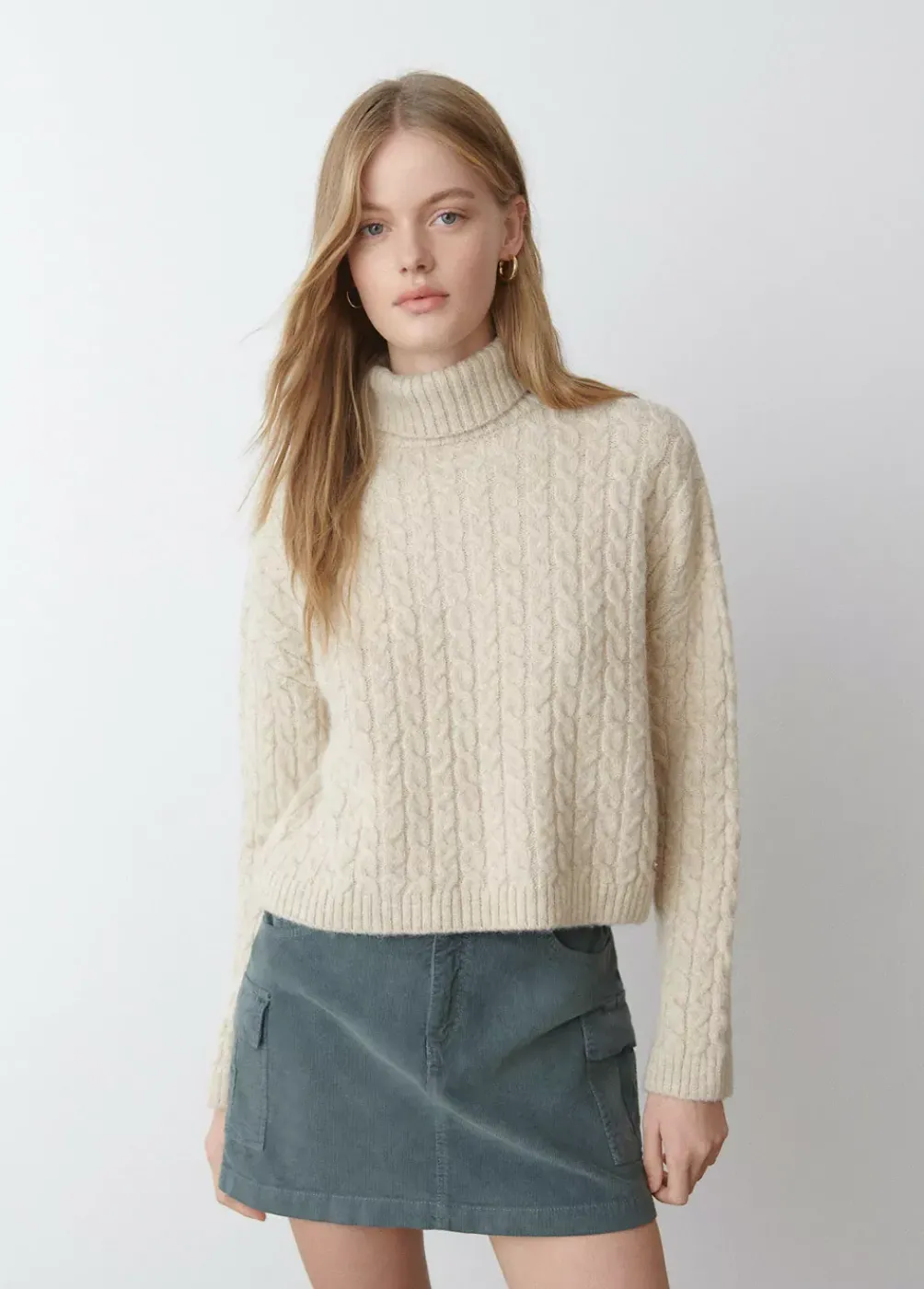 Jersey Cuello Alto Trenzas-Brownie Spain Discount