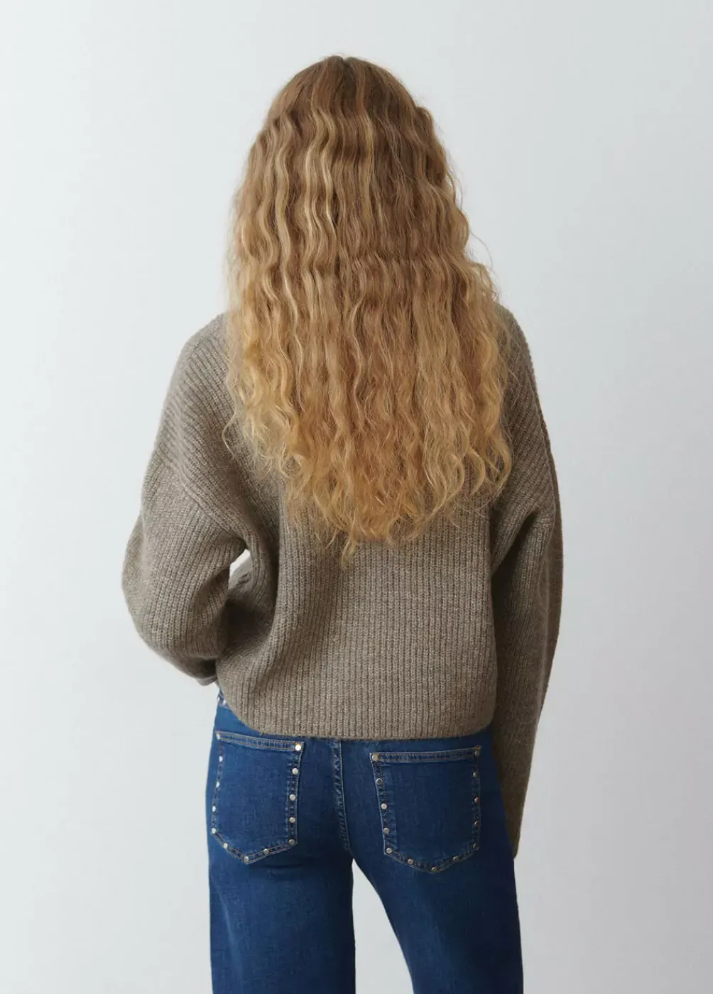 Jersey Cuello Pico-Brownie Spain Discount