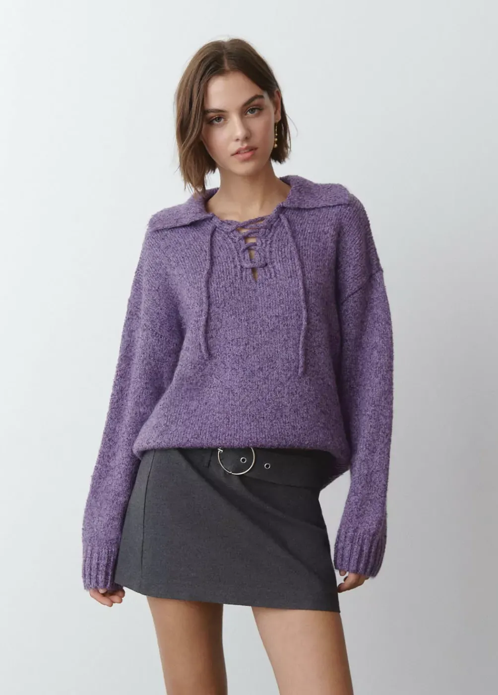 Jersey Cuello Polo Cuerdas-Brownie Spain Hot