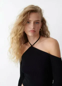 Jersey Escote Halter Atado-Brownie Spain New