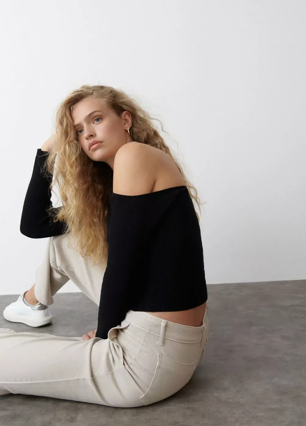 Jersey Escote Halter Atado-Brownie Spain New