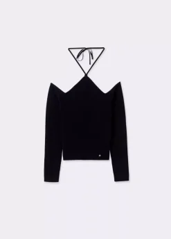 Jersey Escote Halter Atado-Brownie Spain New