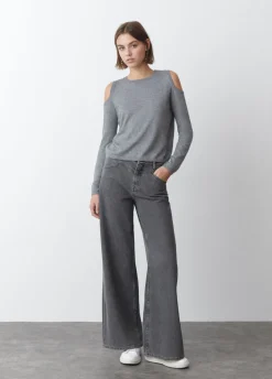 Jersey Hombros Abiertos Punto-Brownie Spain Fashion