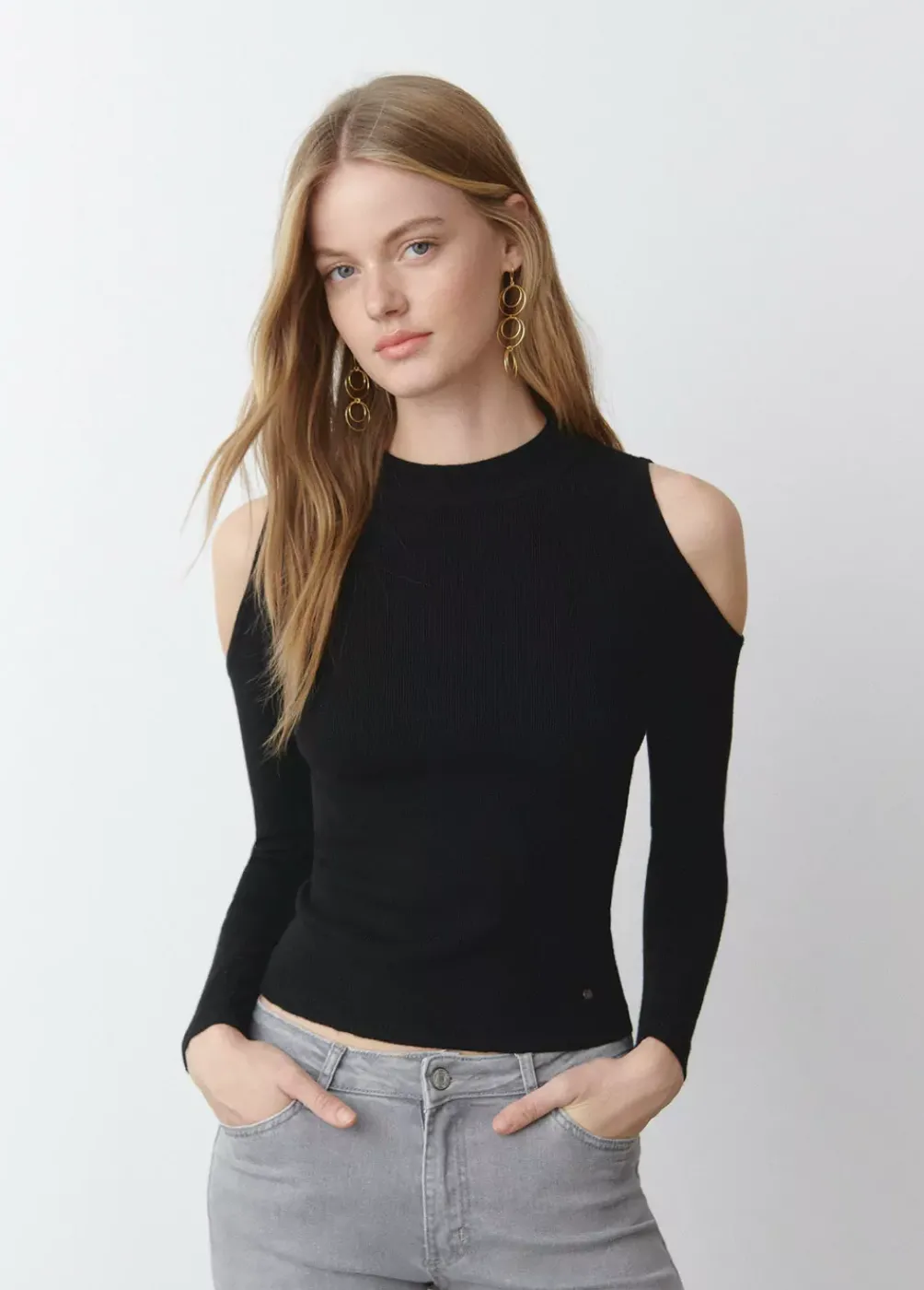 Jersey Hombros Descubiertos-Brownie Spain Fashion