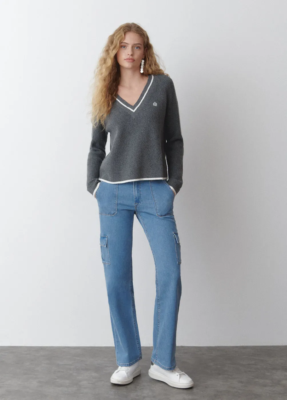 Jersey Pico Bordado-Brownie Spain Hot