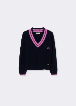 Jersey Pico Trenzas-Brownie Spain Fashion