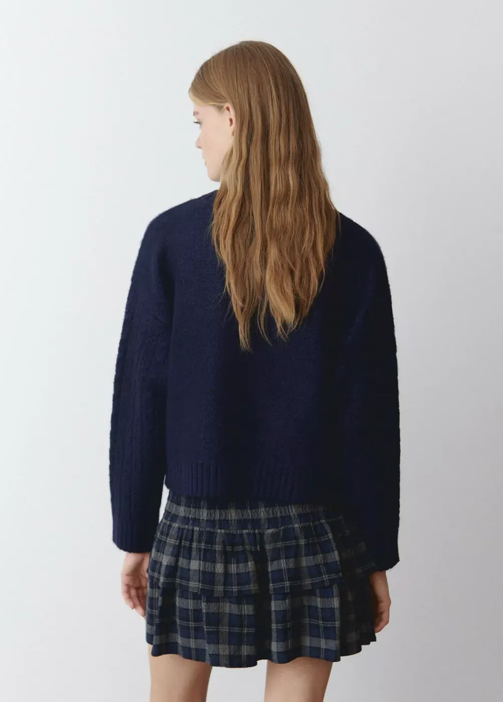 Jersey Trenzas Cuello Redondo Marino-Brownie Spain Discount