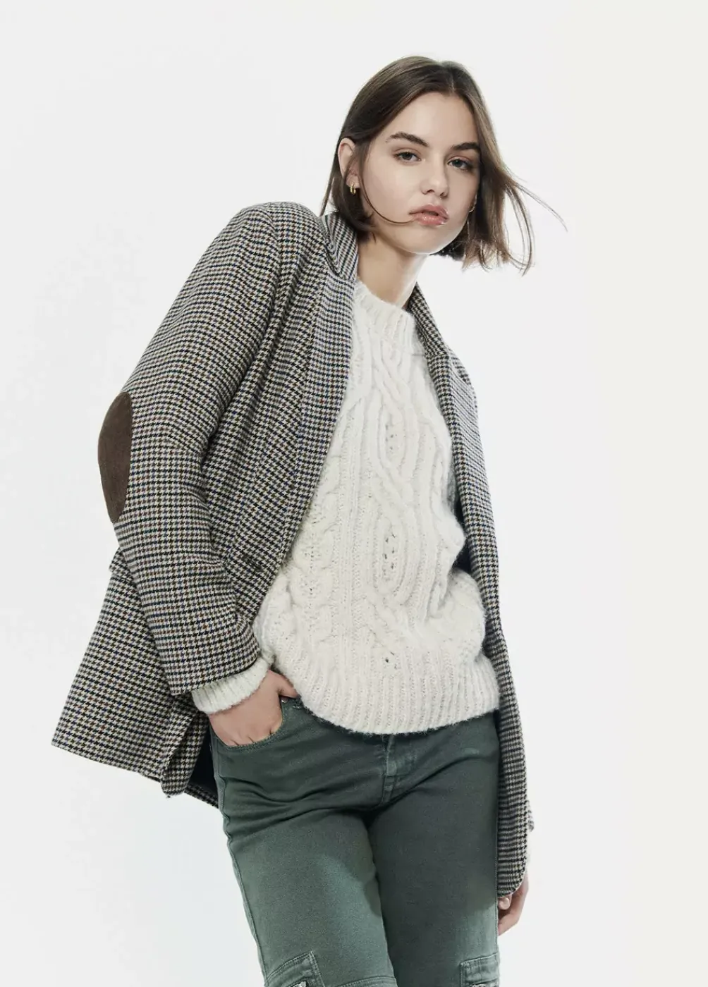 Jersey Trenzas Cuello Redondo-Brownie Spain Fashion