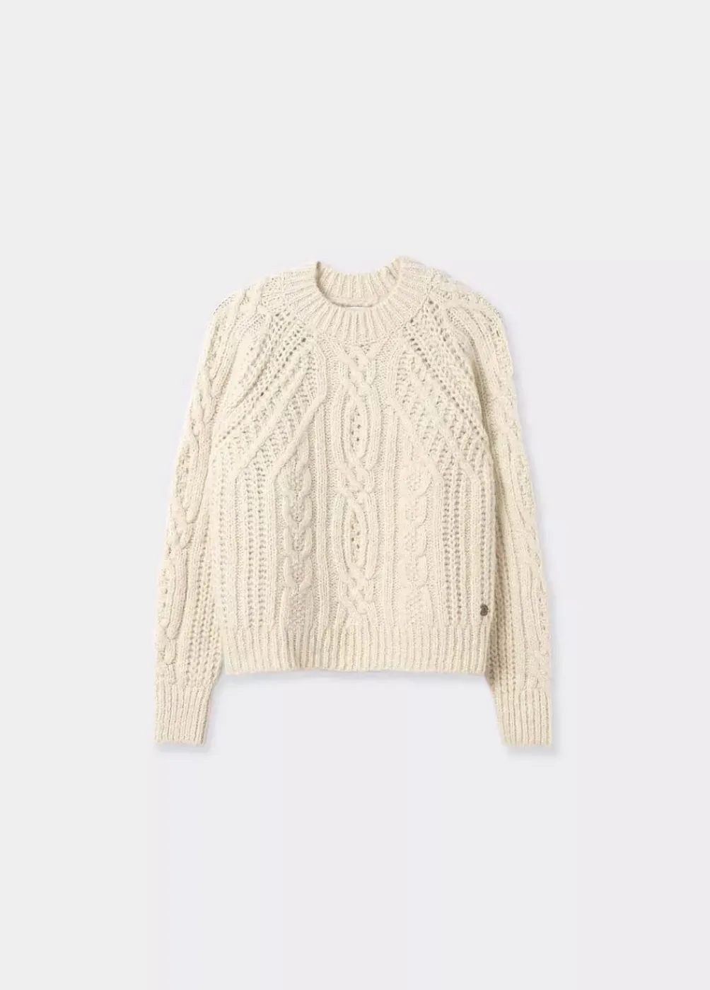 Jersey Trenzas Cuello Redondo-Brownie Spain Fashion