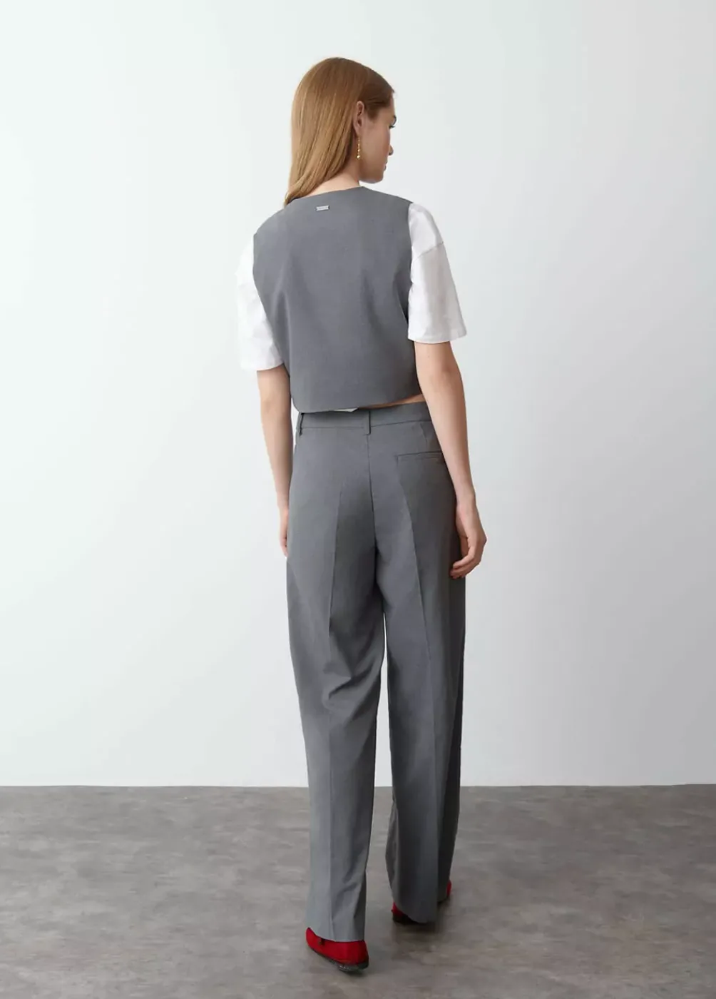 Pantalon Ancho Pinzas-Brownie Spain Outlet