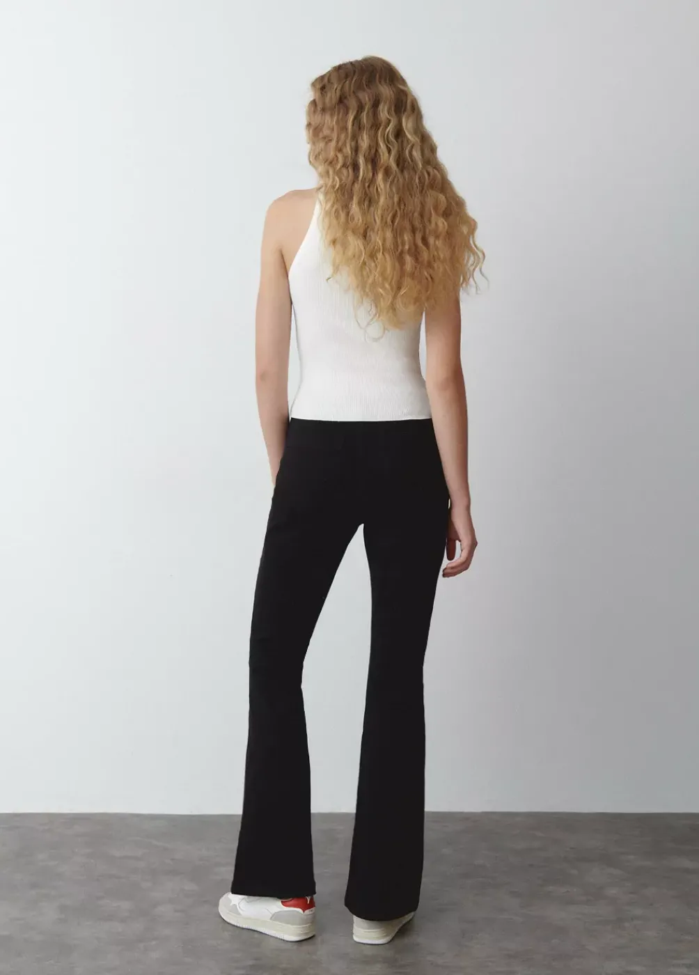 Pantalon Campana Bolsillos Frontales-Brownie Spain Sale