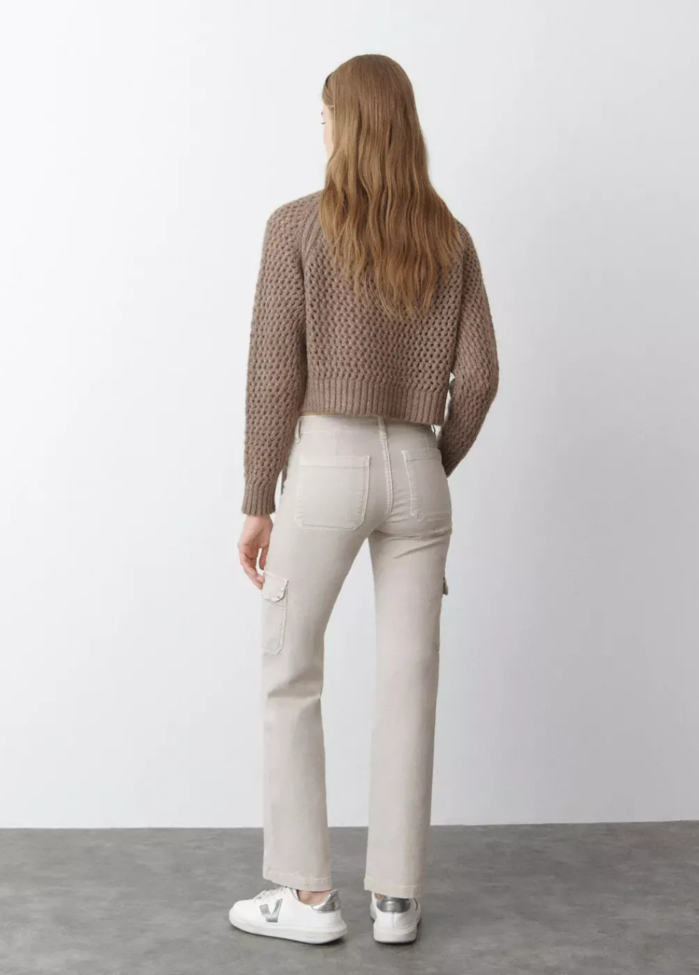 Pantalon Recto Cargo Tachas-Brownie Spain Discount