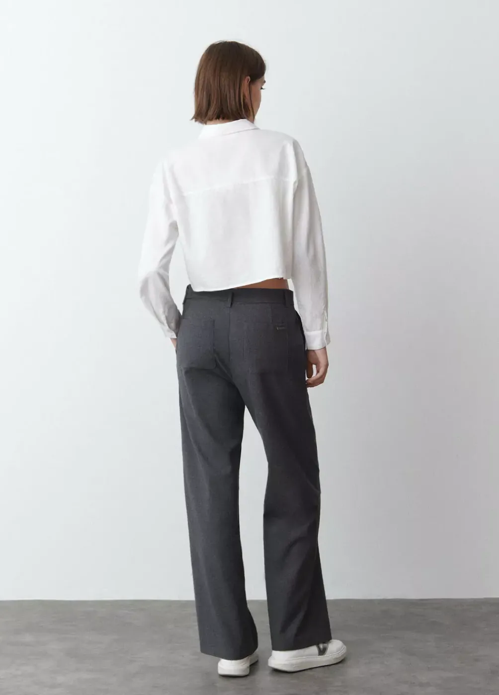 Pantalon Recto Con Cinturon-Brownie Spain Sale