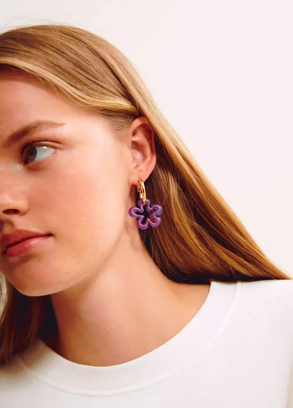 Pendiente Flor Resina-Brownie Spain Hot