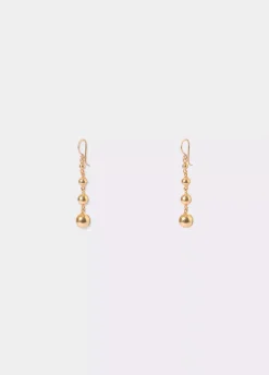 Pendientes Largos Bolitas-Brownie Spain Clearance