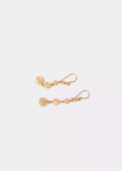 Pendientes Largos Bolitas-Brownie Spain Clearance