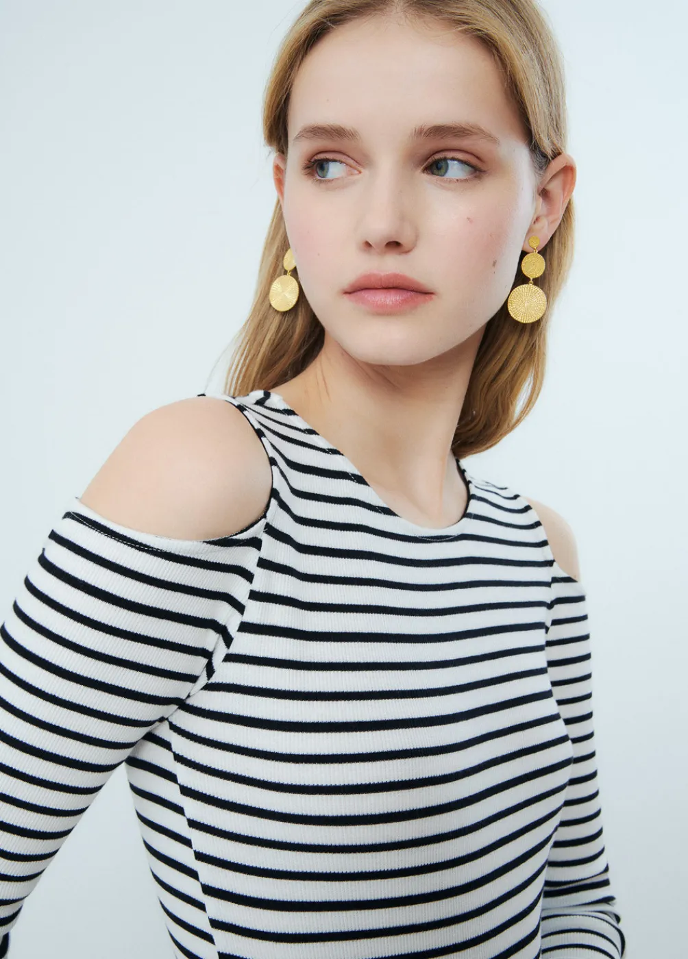 Pendientes Largos Tres Discos-Brownie Spain Discount