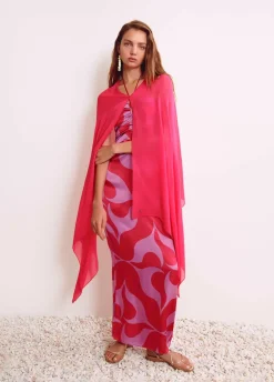 Shawl Liso Fucsia-Brownie Spain Fashion